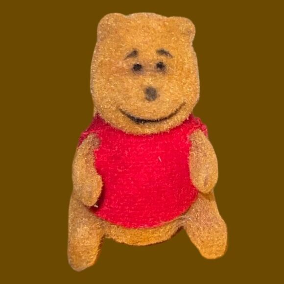 2 Vintage Felt Winnie the Pooh Figures Doll Felt Pooh & Tigger B14 - Picture 2 of 7